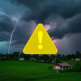 alerta amarelo de tempestade em Campinas