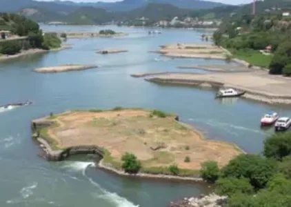 nova captação de água no Rio do Peixe
