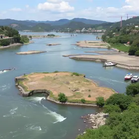 nova captação de água no Rio do Peixe
